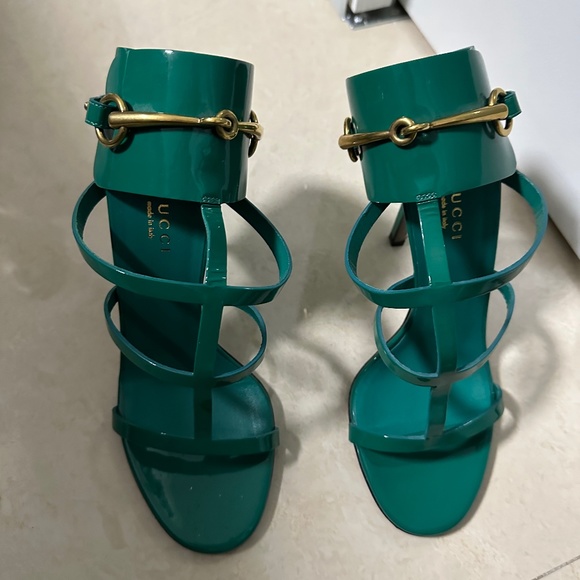 Teal Gucci heel 37 - Picture 1 of 4